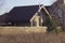 Brown wooden private rural house