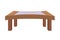 Brown Wooden Table with a Simple Model