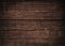 Brown wooden wall, planks, table, floor surface. Dark wood texture.