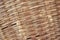 Brown woven bamboo close up texture