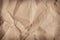 Brown wrinkle recycle paper background