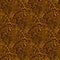 Brown and yellow floral scales pattern