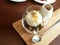 Brownie affogato.