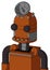 Brownish Droid With Dome Head And Pipes Mouth And Two Eyes And Radar Dish Hat