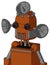 Brownish Droid With Dome Head And Vent Mouth And Red Eyed And Radar Dish Hat