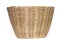 Brownâ€‹ wicker basketâ€‹ madeâ€‹ fromâ€‹ rattan.