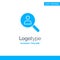 Browse, Find, Networking, People, Search Blue Solid Logo Template. Place for Tagline