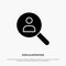 Browse, Find, Networking, People, Search solid Glyph Icon vector