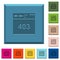 Browser 403 forbidden engraved icons on edged square buttons