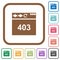 Browser 403 forbidden simple icons