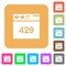 Browser 429 Too Many Requests rounded square flat icons