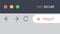 Browser Address Bar Showing Insecure HTTP Protocol Symbol - Web Browsing and Connections Trend Design Concept