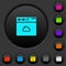 Browser cloud dark push buttons with color icons