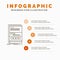 Browser, dynamic, internet, page, responsive Infographics Template for Website and Presentation. Line Gray icon with Orange