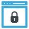 Browser lock, lock, padlock, screen lock, web lock victor icon which can use and edit