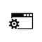 Browser Setup, Configure Settings Flat Vector Icon