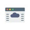 Browser, web site, cloud icon. Simple color vector elements of internet explorer icons for ui and ux, website or mobile