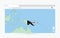 Browser window with map of Papua New Guinea, searching  Papua New Guinea in internet