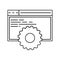 browsersite development icon. Element of cyber security for mobile concept and web apps icon. Thin line icon for website design