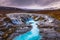 Bruarfoss - May 03, 2018: Panorama of the stunning Bruarfoss Waterfall, Iceland