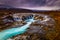 Bruarfoss - May 03, 2018: The stunning Bruarfoss Waterfall, Iceland