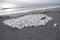 Bruce bay white rocks on the West Coast of New Zealand