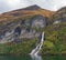 BrudeslÃ¸ret means bridal veil, it is the common name for a waterfall in Norway that flows into the geirangerfjord opposite the