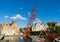 BRUGES, BELGIUM/ EUROPE - SEPTEMBER 25: Pylon in the canal in Br