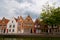Bruges, Belgium, houses along the channel