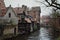 Bruges belgium winter river medieval backpacker trip europe