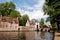 Bruges, channel panoramic view