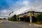 Bruges, flanders belgium. August 2019. The Interparking car park adjacent to the station: here you can leave your car to go to the