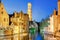 Bruges. Quay of the rosary.