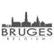 Bruges Silhouette Design City Vector Art