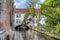 Brugge canals and medieval architecture, Belgium