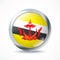 Brunei flag button