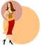 Brunette Fashion Woman Logo