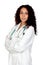 Brunette spanish doctor woman