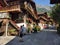 Brunngasse one of the most beautiful streets in Europe. Brienz, Switzerland.