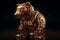 Bruno the Brown Bear: A 3D Robot with Jellycat Style and Cinematic Lighting in Rococo Setting
