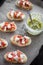 Bruschetta with spruce sprout pesto