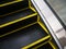 Brush bristles of Escalator for danger accident concept