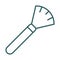 Brush dust remover line style icon