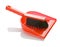 Brush with dustpan isolated