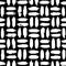 Brush grunge seamless pattern. Stain hand drawn texture. Abstract lines. Checkered background. Repeated black and white pattern. R