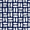 Brush grunge seamless pattern. Stain hand drawn texture. Abstract lines. Checkered background. Repeated blue pattern. Repeating fr