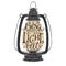 Brush lettering phrase placed in a vintage lamp form. Inspiration quote saying Bring your light out.