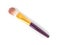 Brush for make-up on white background, close-up, isolate, make-up brush