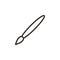 Brush, paintbrush vector icon. Element of design tool for mobile concept and web apps vector. Thin line icon for website