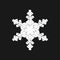 Brush Painted Snowflake